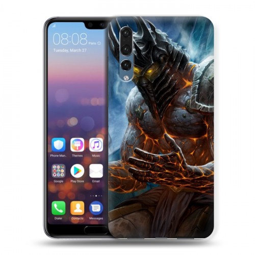 Дизайнерский силиконовый с усиленными углами чехол для Huawei P20 Pro World of warcraft