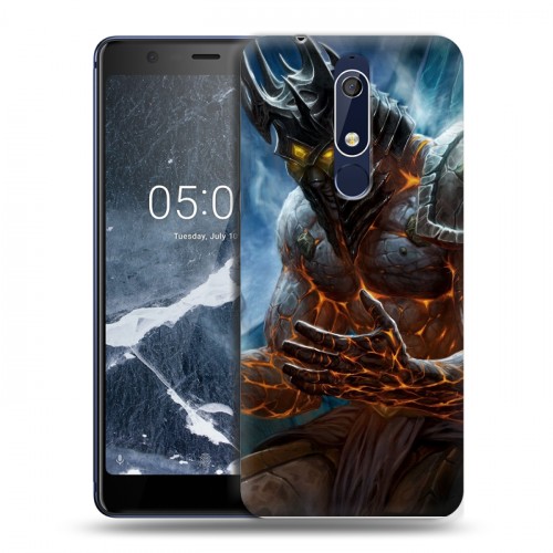 Дизайнерский пластиковый чехол для Nokia 5.1 World of warcraft