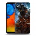 Дизайнерский пластиковый чехол для LG Q Stylus World of warcraft