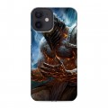 Дизайнерский пластиковый чехол для Iphone 12 Mini World of warcraft