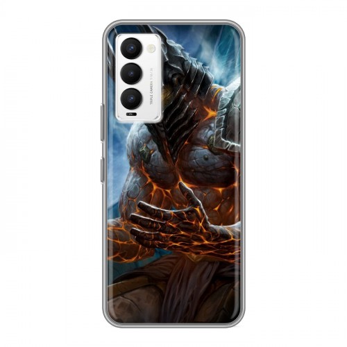 Дизайнерский силиконовый чехол для Tecno Camon 18 World of warcraft