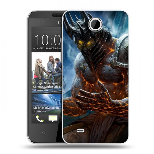 Дизайнерский пластиковый чехол для HTC Desire 300 World of warcraft