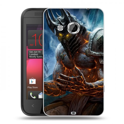 Дизайнерский пластиковый чехол для HTC Desire 200 World of warcraft