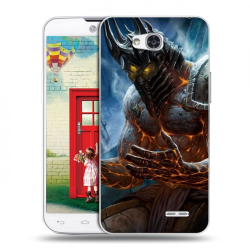 Дизайнерский пластиковый чехол для LG L80 World of warcraft