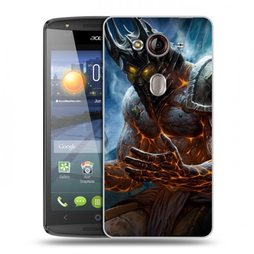 Дизайнерский пластиковый чехол для Acer Liquid E3 World of warcraft