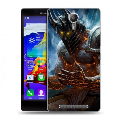 Дизайнерский пластиковый чехол для Lenovo P90 World of warcraft