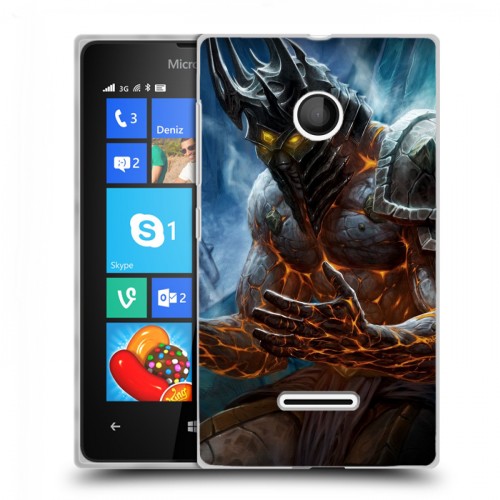 Дизайнерский пластиковый чехол для Microsoft Lumia 435 World of warcraft