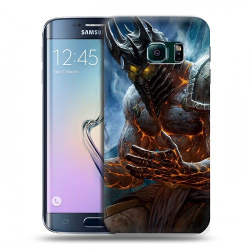Дизайнерский пластиковый чехол для Samsung Galaxy S6 Edge World of warcraft