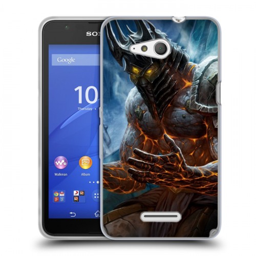 Дизайнерский пластиковый чехол для Sony Xperia E4g World of warcraft