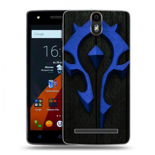 Дизайнерский силиконовый чехол для Wileyfox Storm World of warcraft