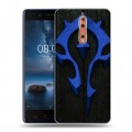 Дизайнерский пластиковый чехол для Nokia 8 World of warcraft