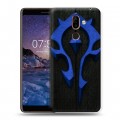 Дизайнерский пластиковый чехол для Nokia 7 Plus World of warcraft