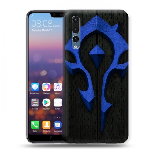 Дизайнерский силиконовый с усиленными углами чехол для Huawei P20 Pro World of warcraft