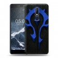 Дизайнерский пластиковый чехол для Nokia 5.1 World of warcraft