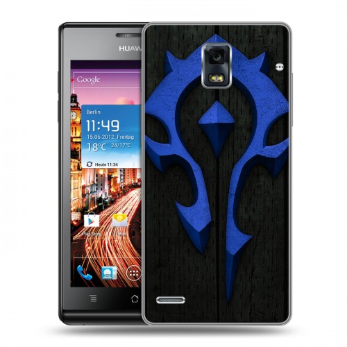 Дизайнерский пластиковый чехол для Huawei Ascend P1 World of warcraft