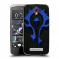 Дизайнерский пластиковый чехол для HTC Desire 500 World of warcraft