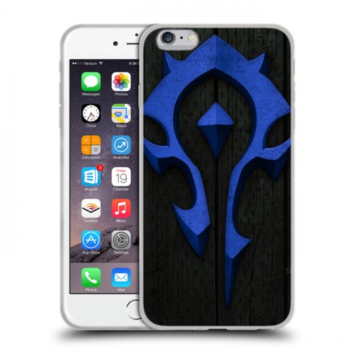 Дизайнерский силиконовый чехол для Iphone 6 Plus/6s Plus World of warcraft