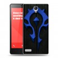 Дизайнерский силиконовый чехол для Xiaomi RedMi Note World of warcraft