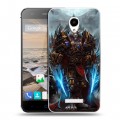 Дизайнерский силиконовый чехол для Micromax Canvas Spark World of warcraft