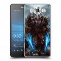 Дизайнерский пластиковый чехол для Microsoft Lumia 950 World of warcraft