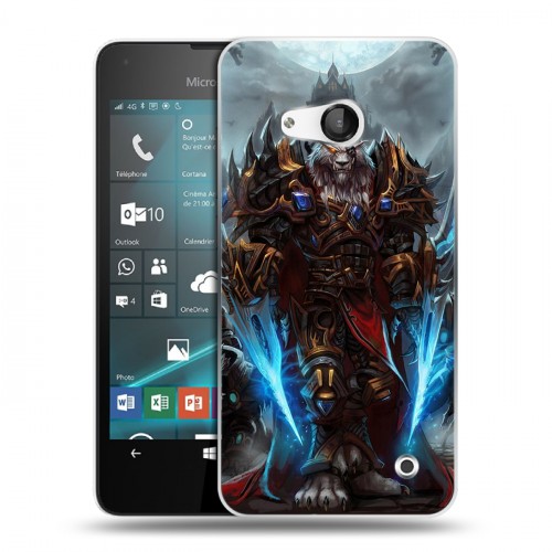 Дизайнерский пластиковый чехол для Microsoft Lumia 550 World of warcraft