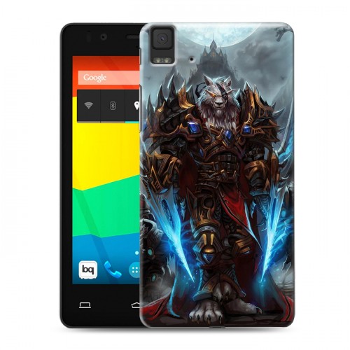 Дизайнерский силиконовый чехол для BQ Aquaris E4.5 World of warcraft