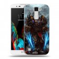 Дизайнерский пластиковый чехол для LG K10 World of warcraft