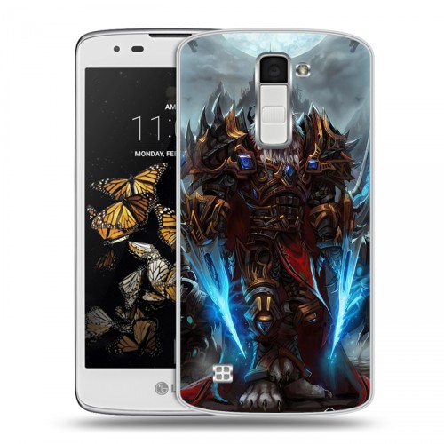 Дизайнерский пластиковый чехол для LG K8 World of warcraft