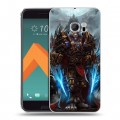 Дизайнерский пластиковый чехол для HTC 10 World of warcraft