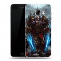 Дизайнерский пластиковый чехол для Samsung Galaxy C5 World of warcraft