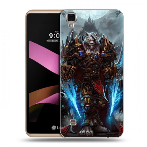 Дизайнерский пластиковый чехол для LG X Style World of warcraft