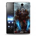 Дизайнерский пластиковый чехол для Sony Xperia TX World of warcraft