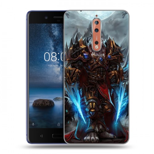 Дизайнерский пластиковый чехол для Nokia 8 World of warcraft