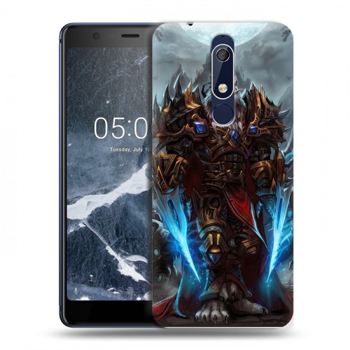 Дизайнерский пластиковый чехол для Nokia 5.1 World of warcraft