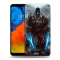 Дизайнерский пластиковый чехол для LG Q Stylus World of warcraft