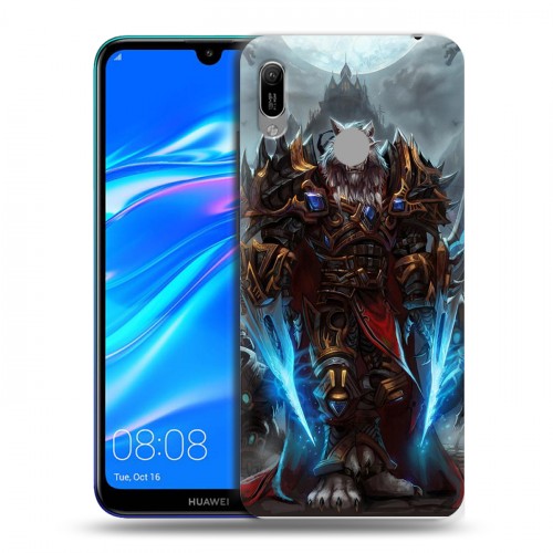 Дизайнерский пластиковый чехол для Huawei Y6 (2019) World of warcraft