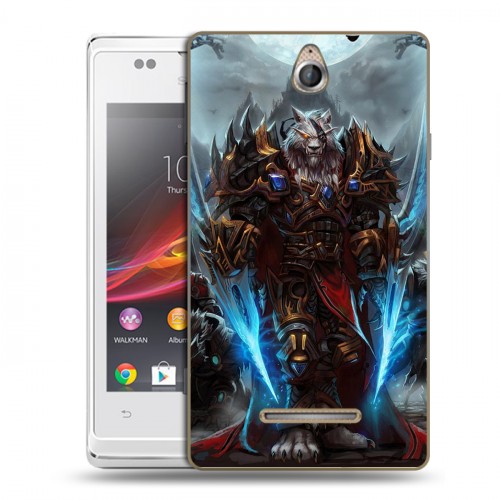 Дизайнерский пластиковый чехол для Sony Xperia E World of warcraft