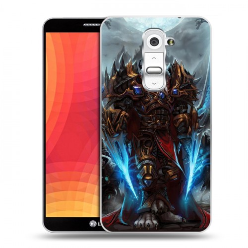 Дизайнерский пластиковый чехол для LG Optimus G2 World of warcraft