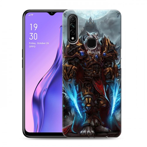 Дизайнерский силиконовый с усиленными углами чехол для OPPO A31 World of warcraft