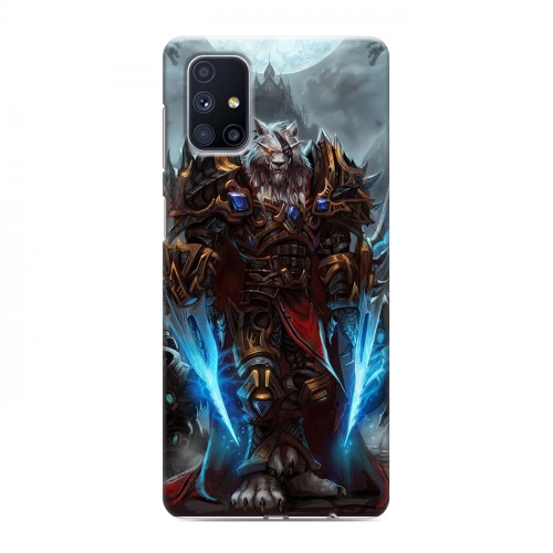 Дизайнерский пластиковый чехол для Samsung Galaxy M51 World of warcraft