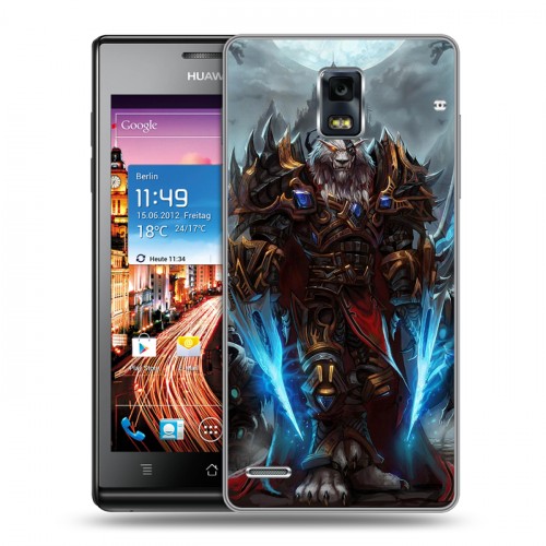 Дизайнерский пластиковый чехол для Huawei Ascend P1 World of warcraft