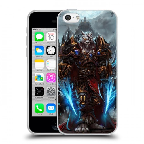 Дизайнерский пластиковый чехол для Iphone 5c World of warcraft