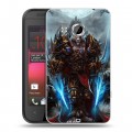 Дизайнерский пластиковый чехол для HTC Desire 200 World of warcraft