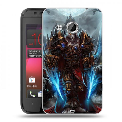 Дизайнерский пластиковый чехол для HTC Desire 200 World of warcraft