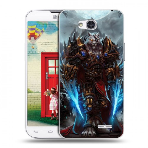 Дизайнерский пластиковый чехол для LG L80 World of warcraft