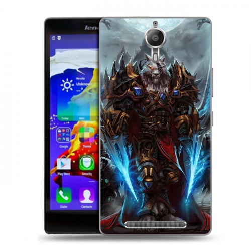 Дизайнерский пластиковый чехол для Lenovo P90 World of warcraft