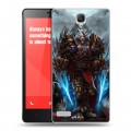 Дизайнерский пластиковый чехол для Xiaomi RedMi Note World of warcraft