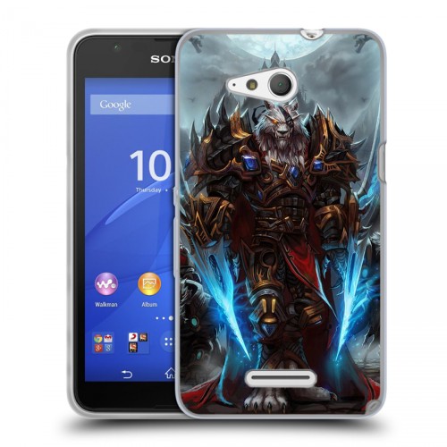 Дизайнерский пластиковый чехол для Sony Xperia E4g World of warcraft