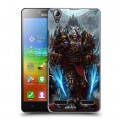 Дизайнерский пластиковый чехол для Lenovo A6000 World of warcraft