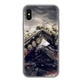 Дизайнерский силиконовый чехол для Iphone x10 Танки